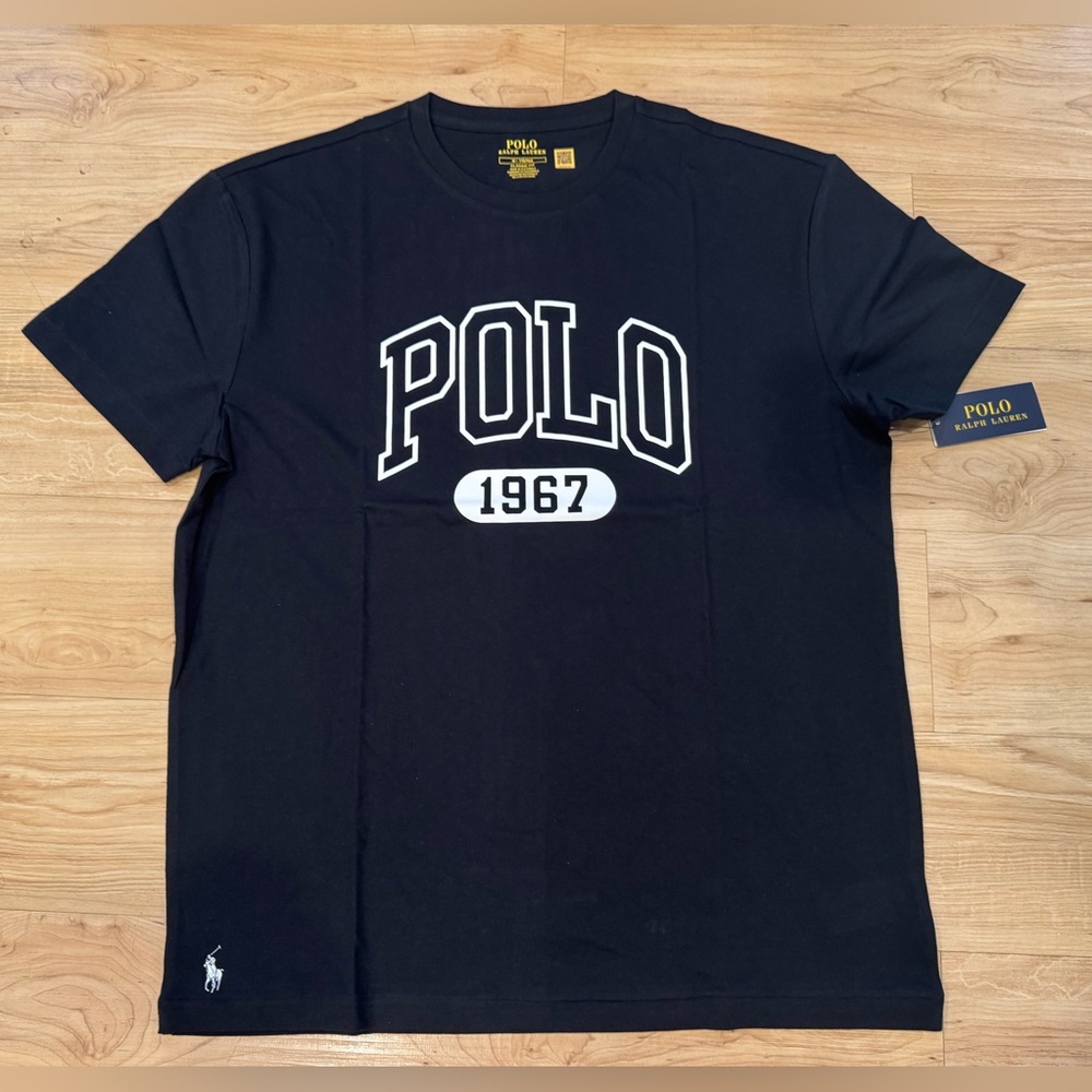 Polo Ralph Lauren Men’s Classic Fit Graphic Pony RL 1967 T-Shirt Tee Black M-XXL
